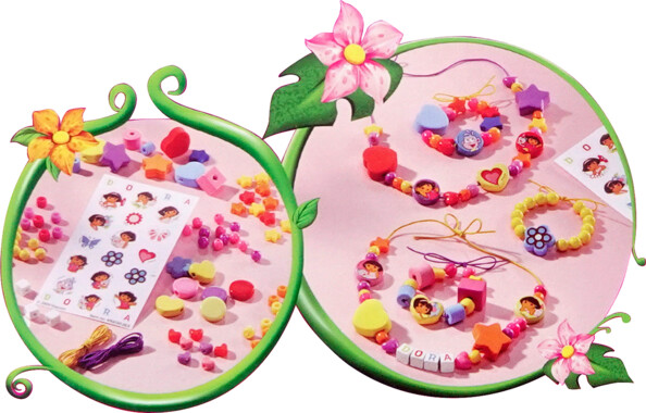 Scatola di attività DORA Creazione di collane e braccialetti
