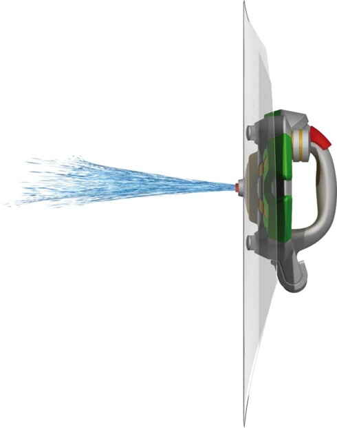 Scudo con pistola ad acqua integrata Mizumi Difensu