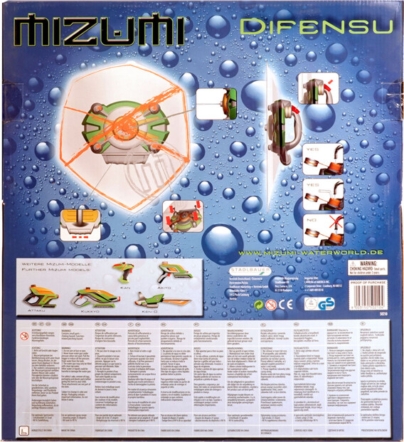 Scudo con pistola ad acqua integrata Mizumi Difensu