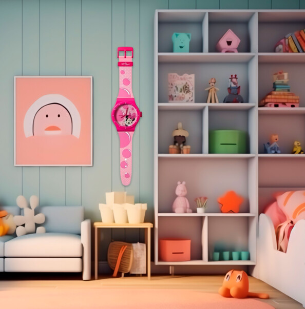 Orologio da parete gigante Minnie Mouse Disney formato orologio