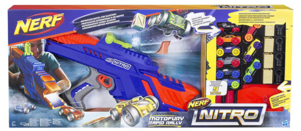 Propulsore di macchinine Nerf Nitro MotoFury Rapid Rally