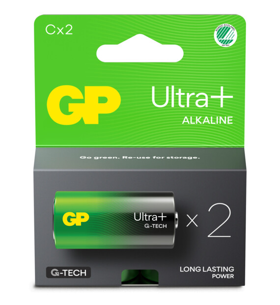 2 batterie alcaline C / LR14 Ultra Plus 1,5 V