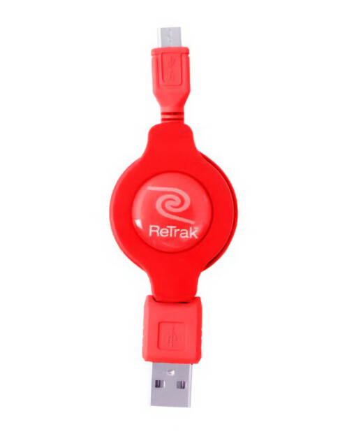 Cavo Retrak USB / Micro USB retrattile 1 m rosso praticità e stile
