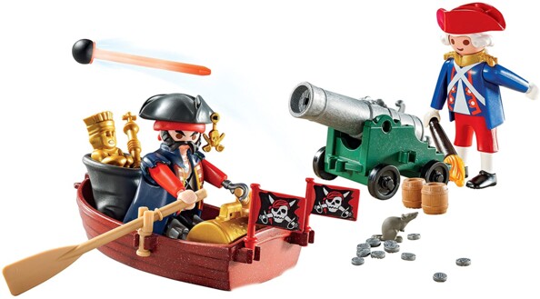 Playmobil Valigetta Pirata e Soldato : avventure in mare ovunque