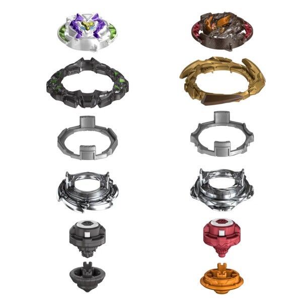 Beyblade Burst QuadDrive I7 vs N7 battaglia doppia per veri Bladers