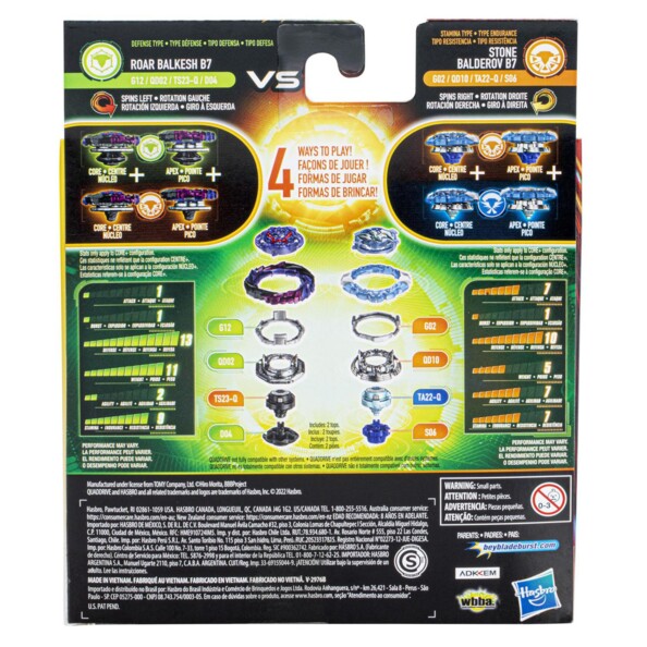 Beyblade Burst QuadDrive RB7 vs SB7 sfida di potenza e strategia