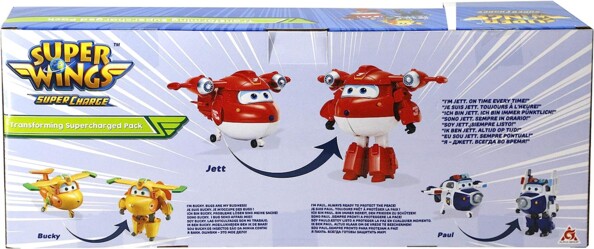 Super Wings Set 3 Personaggi Trasformabili gioco e avventura