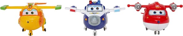 Super Wings Set 3 Personaggi Trasformabili gioco e avventura