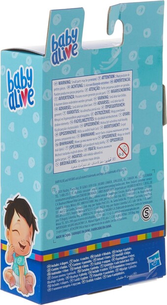 Baby Alive Set di 4 Pannolini di Ricambio per il gioco realistico