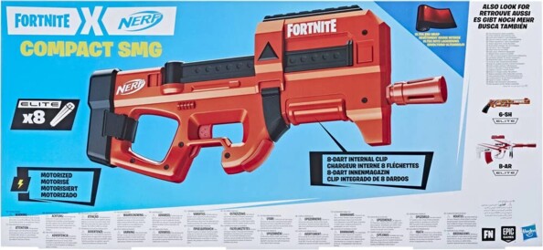 Nerf Fortnite Compact SMG azione rapida e potenza compatta