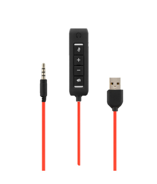 Cuffie con microfono MC401 jack 3,5 mm e USB