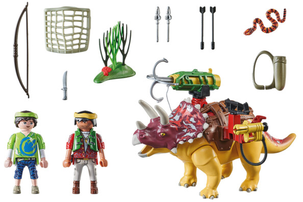 Playmobil Dino Rise: Triceratopo e Soldati