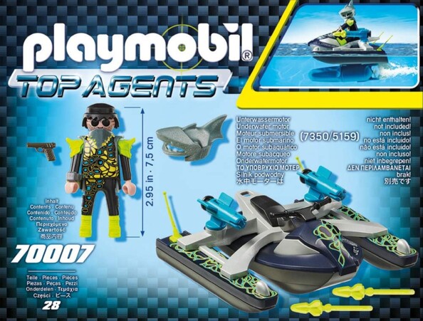 Playmobil Shark Team missioni subacquee con lo scooter marino