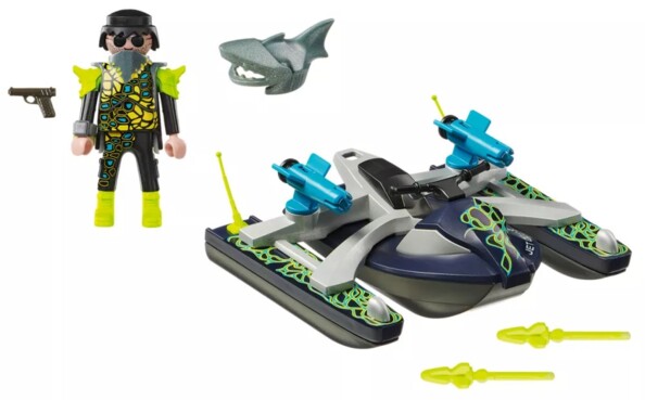 Playmobil Shark Team missioni subacquee con lo scooter marino