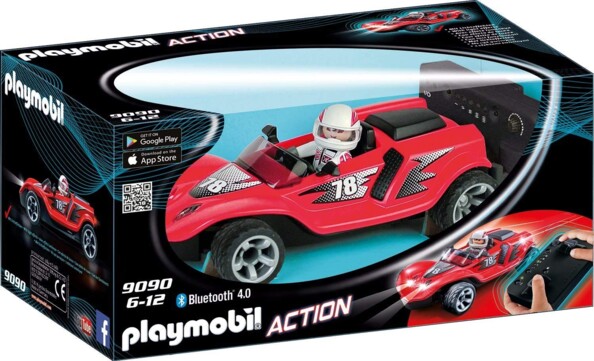 Auto da corsa rossa radiocomandata