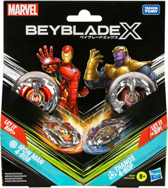Beyblade Iron Man vs Thanos: la sfida definitiva