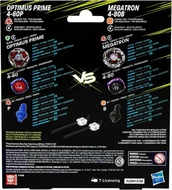 Beyblade Optimus Prime & Megatron: la battaglia finale