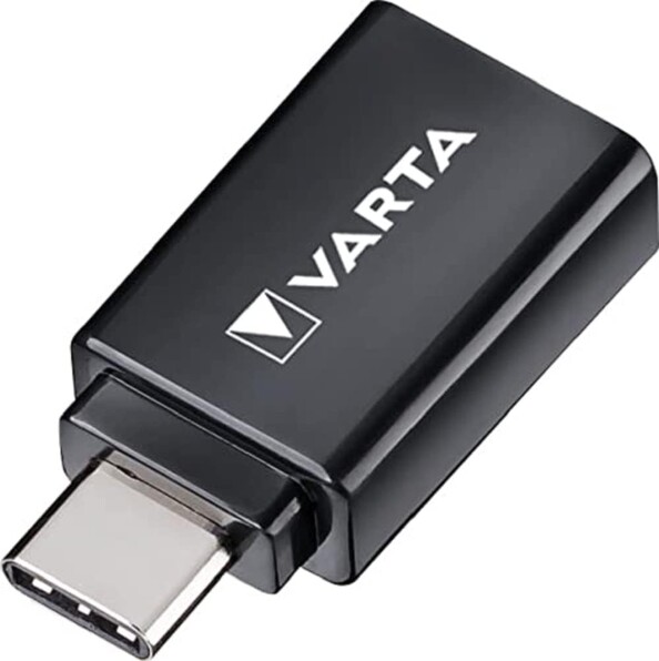 Adattatore USB A USB C Varta nero per smartphone e tablet