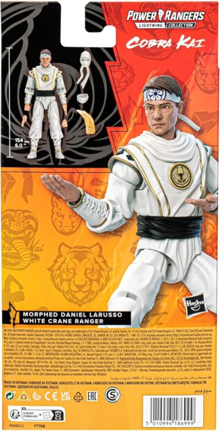 Power Rangers x Cobra Kai – Morphed Daniel LaRusso White Crane Ranger