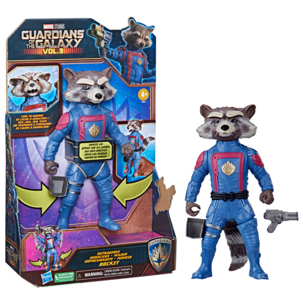 Guardiani della Galassia Vol. 3 Rocket Audace : action figure ufficiale Marvel