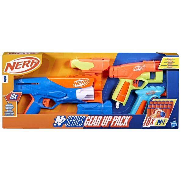 Nerf N Series Gear Up Pack 3 blaster con 18 dardi N1