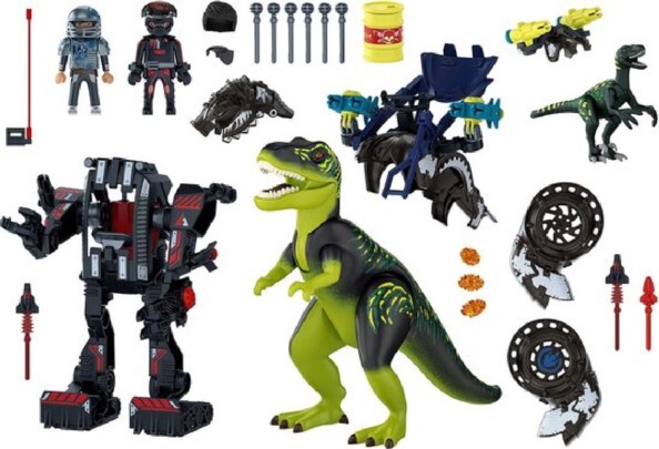 Playmobil 70624 T-Rex Battle of the Giants : battaglia epica dino vs mech