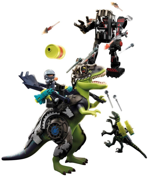 Playmobil 70624 T-Rex Battle of the Giants : battaglia epica dino vs mech