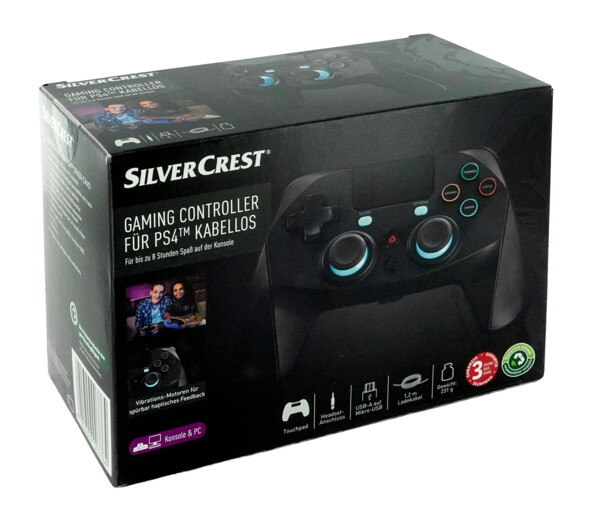 Controller wireless per PS4 con bluetooth, touchpad e vibrazione