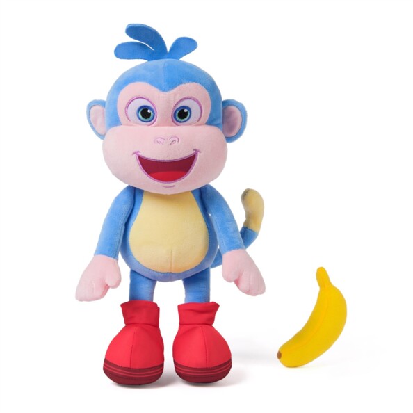 Peluche interattivo Boots di Dora 35 cm con canzoni e banana Spin Master