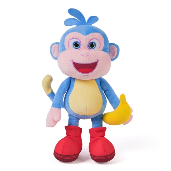 Peluche interattivo Boots di Dora 35 cm con canzoni e banana Spin Master