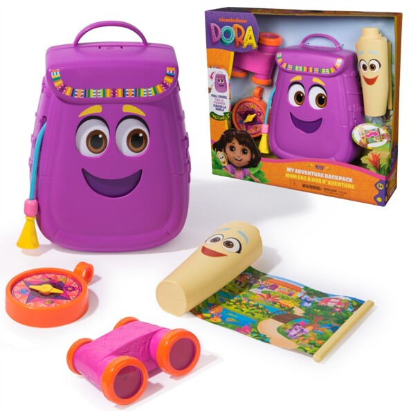 Zaino Dora l'Esploratrice con accessori da avventura Spin Master