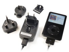 Caricatore da parete internazionale con connettore dock per iPhone / iPod