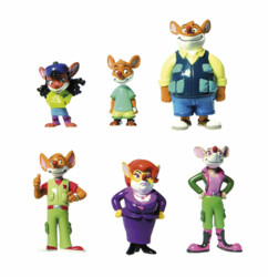 6 figurines Geronimo Stilton