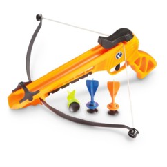 Mini balestra in plastica Fun Hand Bow con 3 frecce a ventosa