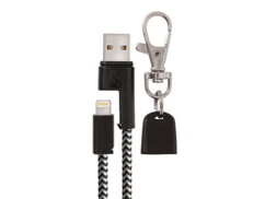 2 in 1, laccetto da collo e cavo USB Lightning