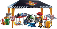 Playmobil Stuntshow  Tenda di Riparazione per veri meccanici
