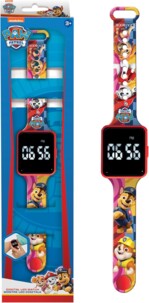 Orologio digitale LED Paw Patrol con cinturino regolabile