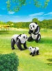 Coppia di panda con cucciolo n°6652