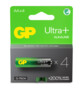 4 piles alcalines AA (LR6) Ulltra+ 1,5V