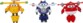 Super Wings Set 3 Personaggi Trasformabili  gioco e avventura