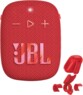 Altoparlante bluetooth JBL Wind 3S rosso per bici e moto