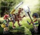 Playmobil Dino Rise Deinonychus con Guerrieri  azione preistorica futuristica