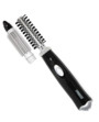 Brosse soufflante Princess noire avec cristaux, marque PRINCESS et embout en transparence